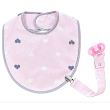 BabyJem cumi tartó vállpántos (szín: rózsaszín) előke