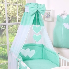 BabyLion BabyLion Prémium baldachin - Menta - szivecskével lakástextília