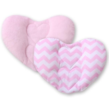 BabyLion BabyLion Prémium Szív párna - Rózsaszín cikk-cakk babaágynemű, babapléd