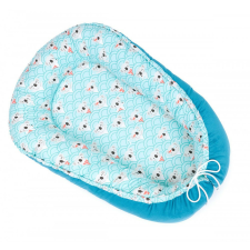 BabyLion MTT Prémium Velvet babafészek - Kék alapon fehér koalák - kék háttal babafészek