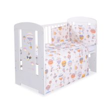 BabyLion Prémium 3 részes ágyneműhuzat szett - Szürke-sárga léggömök babaágynemű, babapléd