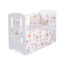 BabyLion Prémium 3 részes ágyneműhuzat szett - Szürke-sárga léggömök babaágynemű, babapléd