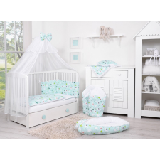 BabyLion Prémium 5 részes ágyneműhuzat szett - Menta Láma babaágynemű, babapléd