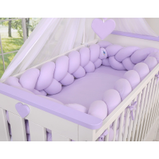 BabyLion Prémium Fonott rácsvédő XXL - Lila babaágynemű, babapléd