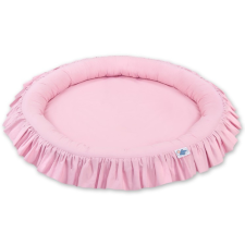 BabyLion Prémium kör alakú babafészek - Rózsaszín babafészek