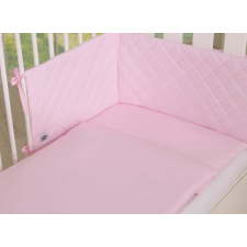 BabyLion Prémium Royal 3 részes ágyneműhuzat szett - Rózsaszín babaágynemű, babapléd