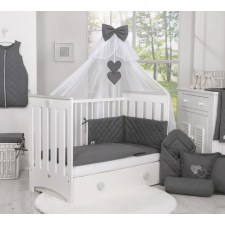 BabyLion Prémium Royal 5 részes ágyneműhuzat szett - Sötétszürke babaágynemű, babapléd