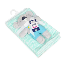 BABYMATEX Takaró játékkal Koala Mint 75 x 100 cm babaágynemű, babapléd