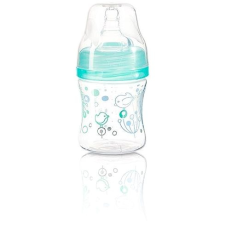 Babyono Anti-colic széles nyakú üveg, zöld, 120 ml babaétkészlet