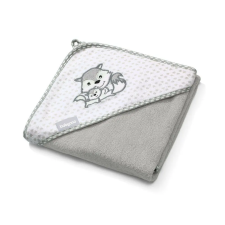 Babyono BabyOno fürdõlepedõ kapucnis bambusz 100x100cm szürke róka 346/03 babatörülköző, kifogó