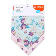 Babyono Be Active Bandana Bib előke gyermekeknek születéstől kezdődően Floral 2 db előke