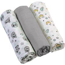 Babyono Diaper Super Soft mosható pelenkák Grey 70 × 70 cm 3 db mosható pelenka