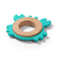 BabyOno rágóka - fa/szilikon Crab 1075/02 rágóka