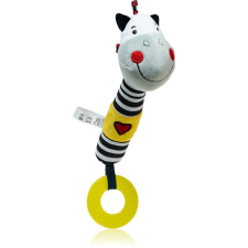Babyono Squeaky Toy with Teether sípoló játék rágókával Zebra Zack 1 db készségfejlesztő