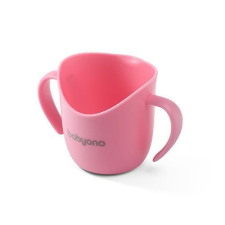 BabyOno tanulópohár - ergonómikus 6hó rózsaszín 1463/04 itatópohár