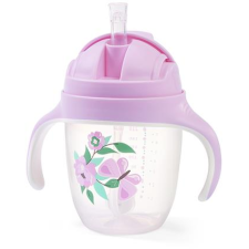  BabyOno tanulópohár szívószállal 240 ml - lila (5901435415047) kulacs, kulacstartó