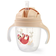  BabyOno tanulópohár szívószállal 240 ml - rózsaszín (5901435415030) kulacs, kulacstartó