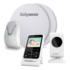 Babysense 7 légzésfigyelő és V24R kamerás bébiőr csomag légzésfigyelő