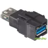 Bachmann USB 3.0 Keystone Fekete 3cm 917.120