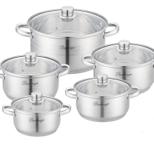  Bachmayer 10 részes rozsdamentes acél edénykészlet BM-3010 edény