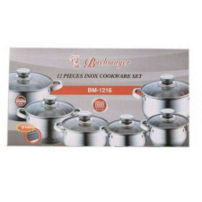  Bachmayer 12 Darabos INOX edény készlet BM-1216 edény