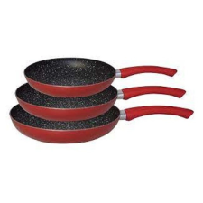 Bachmayer serpenyő készlet 3 részes, piros, 20-24-28 cm edény
