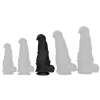 Bad Horse Biggyhorsy Dildó Széles fej, tapintott felület 24x10,5 cm fekete