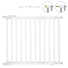 Badabulle ajtórács Deco Pop fa fehér B025225 bababiztonság