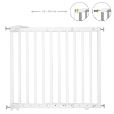 Badabulle Badabulle ajtórács Deco Pop fa fehér B025225 bababiztonság
