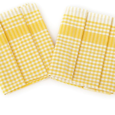 Bade Home PAR 45 × 65 cm, sárga és fehér kockás, 3 darab tisztító- és takarítószer, higiénia