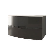 BADEN HAUS LADY ALSÓSZEKRÉNY MOSDÓVAL 101X56,7X54,5CM, ANTRACIT, FÜGGESZTETT, 2 FIÓK fürdőszoba bútor