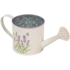  Bádog kanna levendulás M11x12x27cm dekorációs kellék