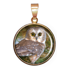  Baglyos medál lánccal vagy kulcstartóval nyaklánc