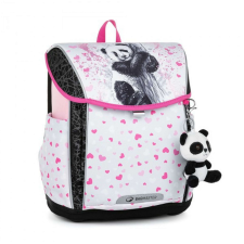  Bagmaster Prim 23B iskolatáska Panda fehér/pink mágnes záras 20 L iskolatáska