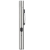 Bailong 08361 Magnetické pero, LED svítilna, tester UV, USB, stříbrné