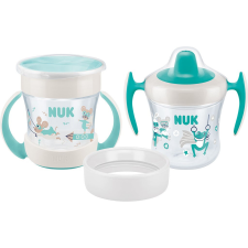 Bájos itató pohár Mini Cups NUK 360° fedéllel neutral babaétkészlet