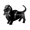  Bakelit falióra - Basset Hound