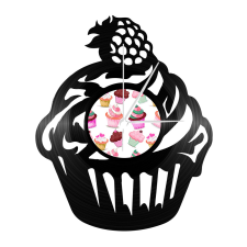 Bakelit falióra - Cupcake, Bakelit falióra - Cupcake falióra