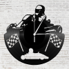 Bakelit falióra - Gokart, Bakelit falióra - Gokart