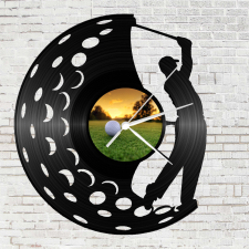  Bakelit falióra - Golfozó, Bakelit falióra - Golfozó falióra