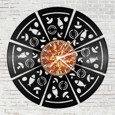  Bakelit falióra - Pizza (WDWR-bko-00396) falióra