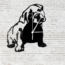Bakelit óra - Angol Bulldog falióra