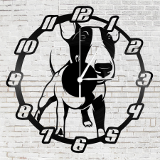 Bakelit óra - bullterrier falióra