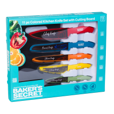 Baker's Secret Baker's Secret 11 darabos színes konyhai kés kés és bárd
