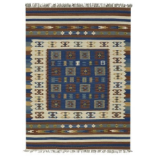 Bakero Bakero Kelim classic 19121 blue Szőnyeg (170x230 cm) lakástextília