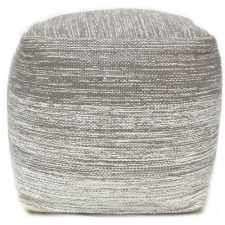 Bakero Pouf Delight grey/white (40x40 cm) lakástextília