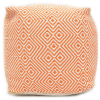  Bakero Pouf Martos orange/white (40x40 cm)