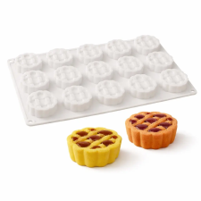 Baking &amp; Pet Kft Mini rácsos pite szilikon sütőforma – 15 részes sütés és főzés