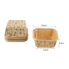 Baking &amp; Pet Kft Négyzetes Kraft Muffin Papír Kapszula – Mintás 6db