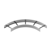BAKS LDSP600H100 Nagyfesztávú kábellétra külső sarokidom vízszintes 100x600mm 90 fokos szalaghorganyzott, anyagvastagság 1,5mm 420061